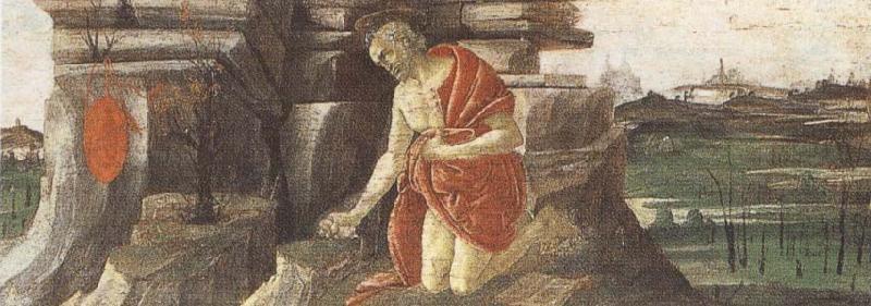 Sandro Botticelli St Jerome in Penitence Sweden oil painting art